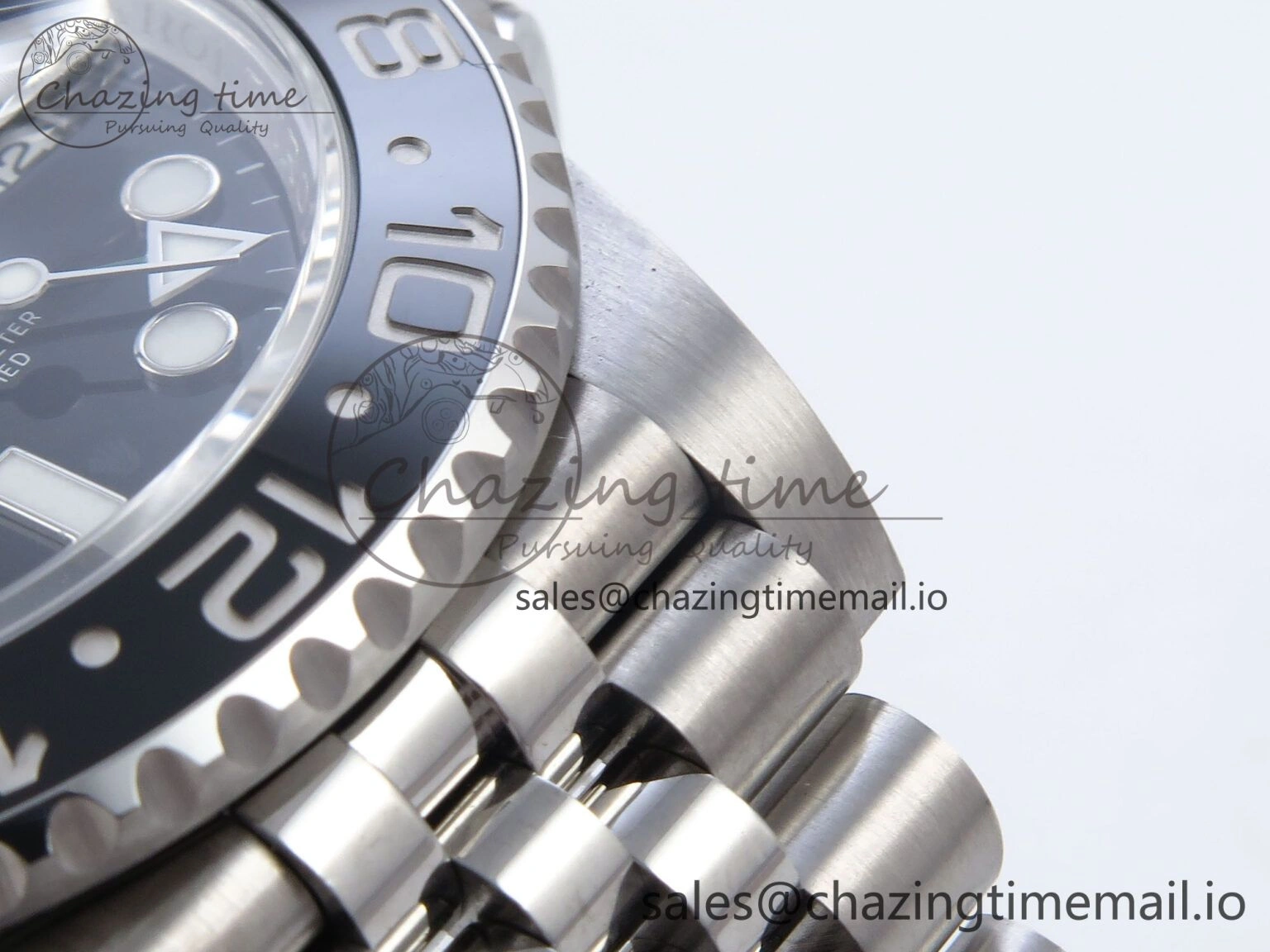 GMT Master II 116710 GRNR QF+ 1:1 Best Edition 904L Steel Black Dial on SS Bracelet SH3285