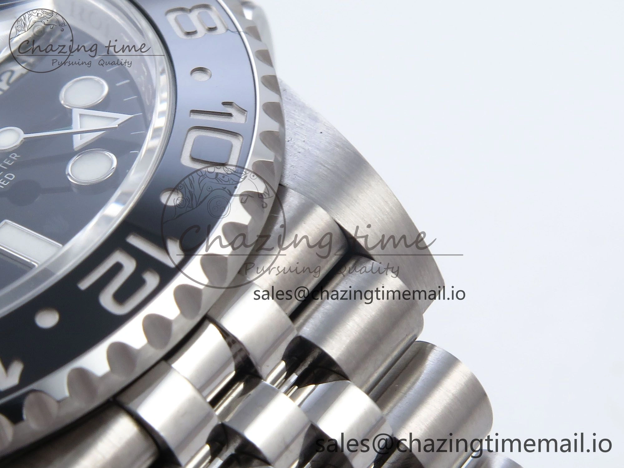 GMT Master II 116710 GRNR QF+ 1:1 Best Edition 904L Steel Black Dial on SS Bracelet SH3285