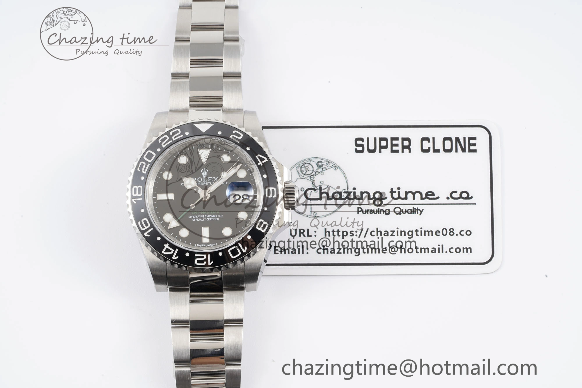 GMT Master II 116710 LN 904L SS APF 1:1 Best Edition on Oyster Bracelet VR3186 CHS
