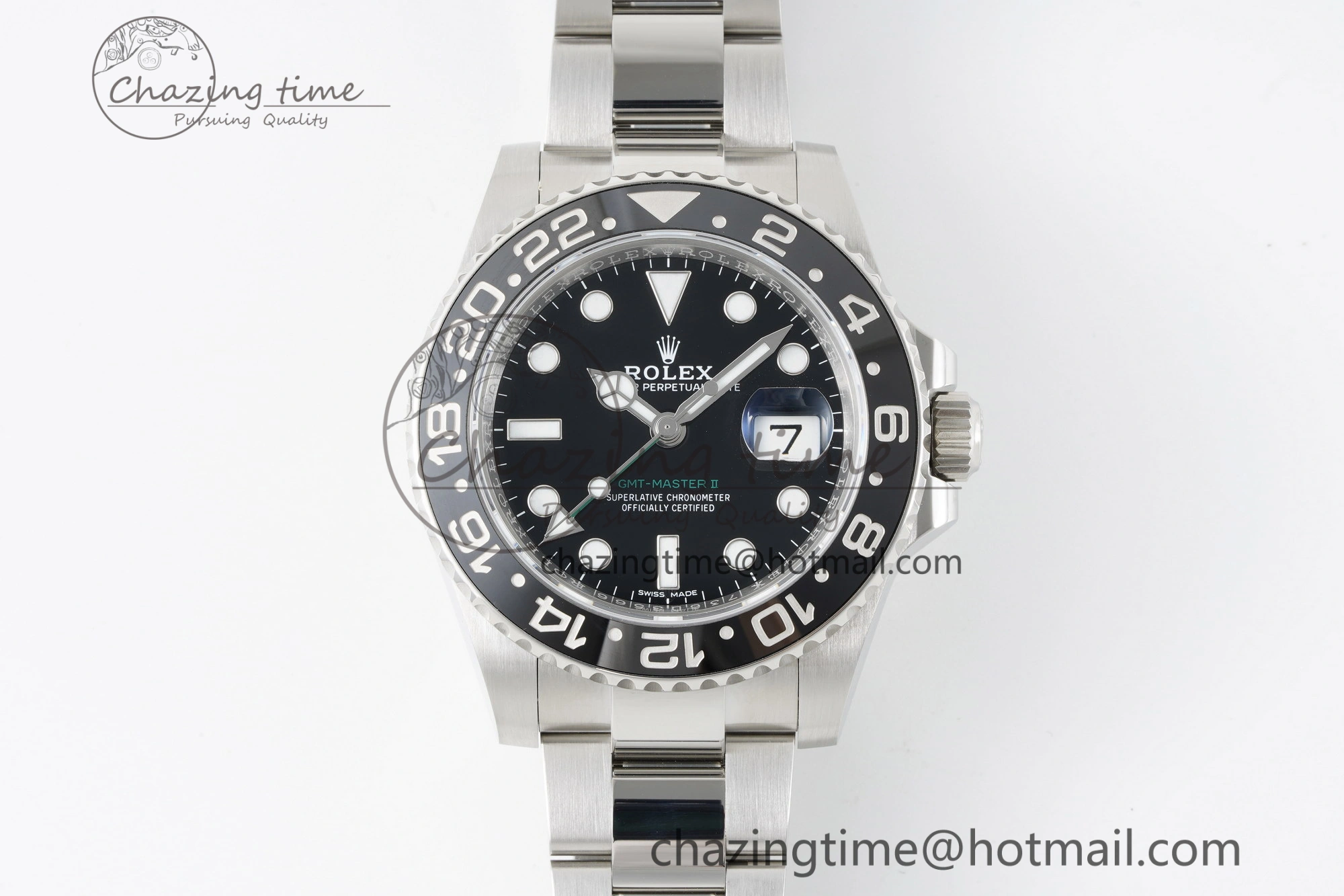 GMT Master II 116710 LN 904L SS C+F 1:1 Best Edition Black Dial on Oyster Bracelet VR3285 CHS