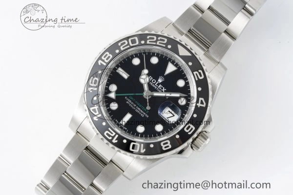 GMT Master II 116710 LN 904L SS C+F 1:1 Best Edition Black Dial on Oyster Bracelet VR3285 CHS