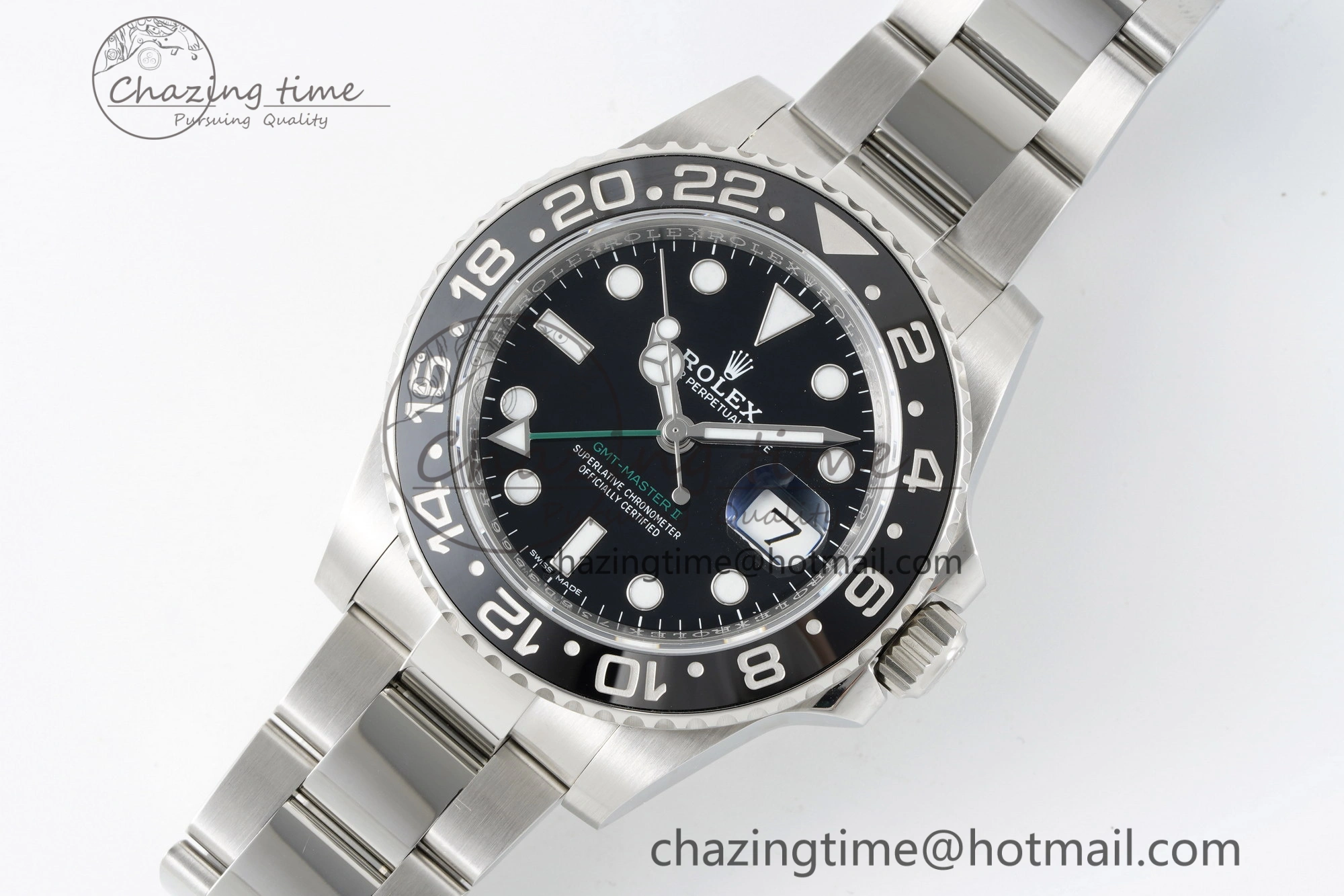 GMT Master II 116710 LN 904L SS C+F 1:1 Best Edition Black Dial on Oyster Bracelet VR3285 CHS