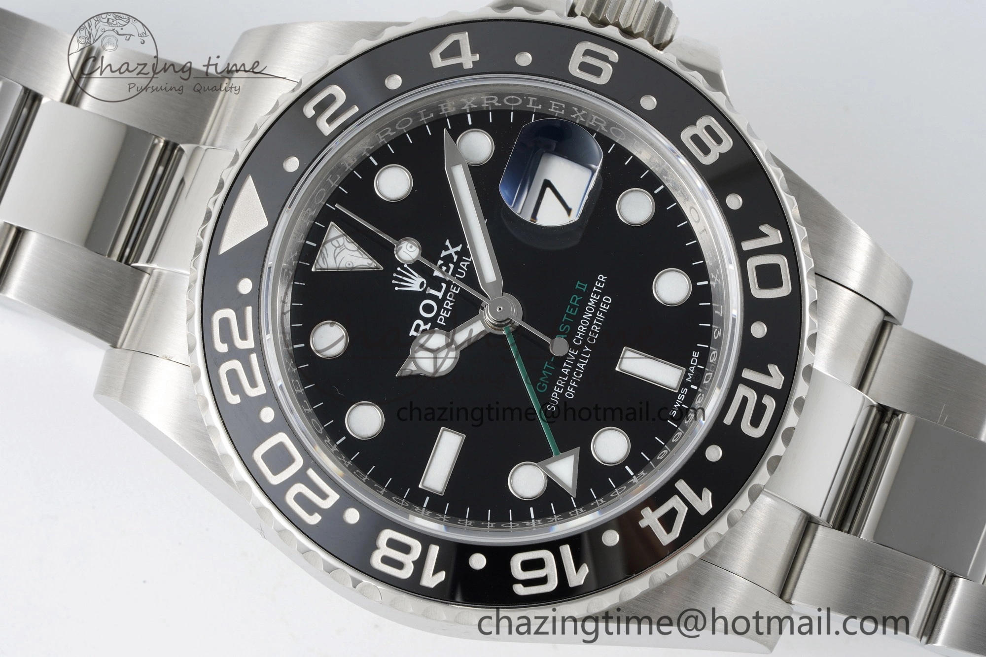 GMT Master II 116710 LN 904L SS C+F 1:1 Best Edition Black Dial on Oyster Bracelet VR3285 CHS