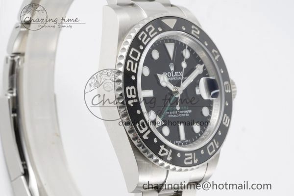 GMT Master II 116710 LN 904L SS C+F 1:1 Best Edition Black Dial on Oyster Bracelet VR3285 CHS