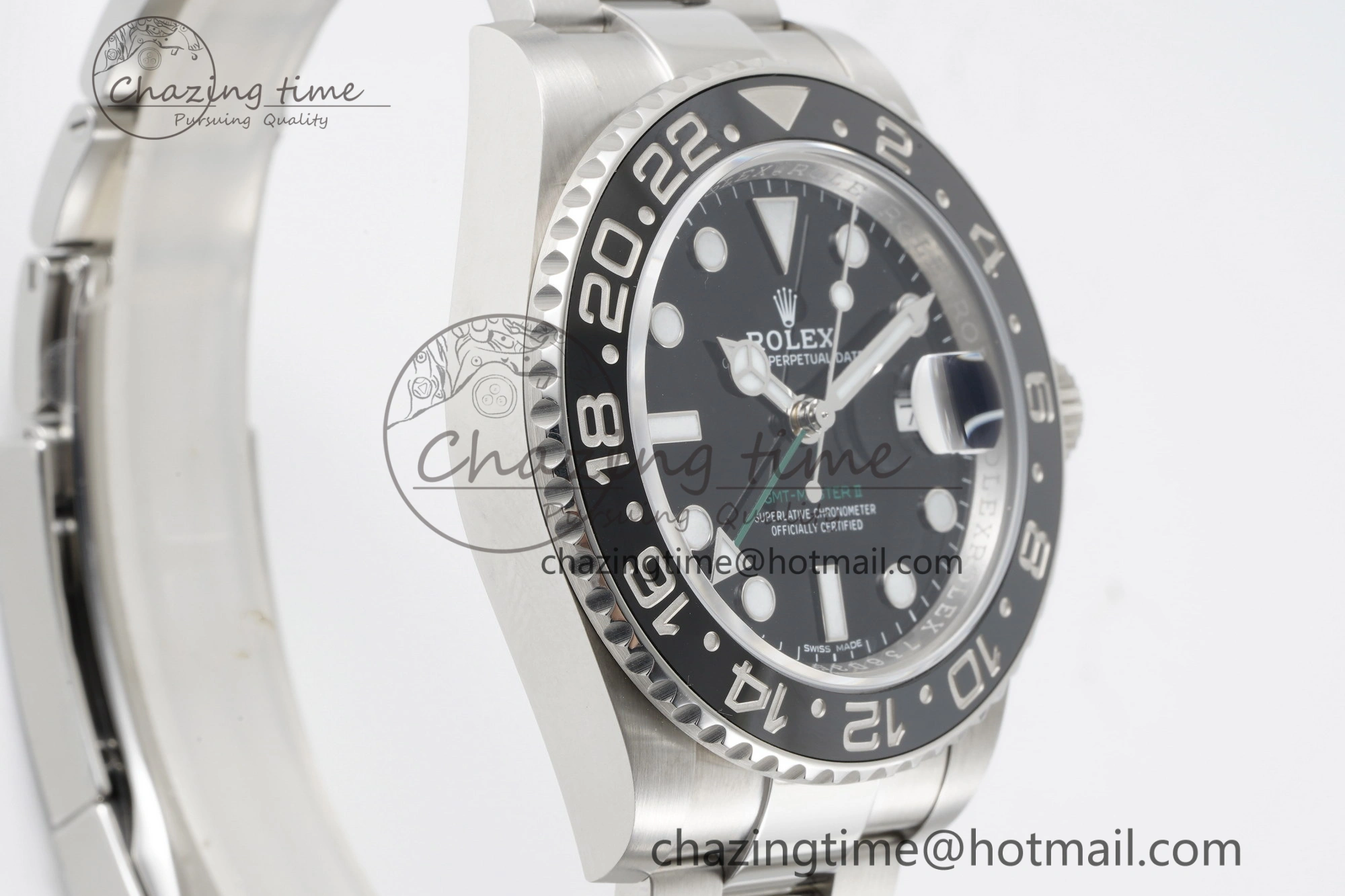GMT Master II 116710 LN 904L SS C+F 1:1 Best Edition Black Dial on Oyster Bracelet VR3285 CHS