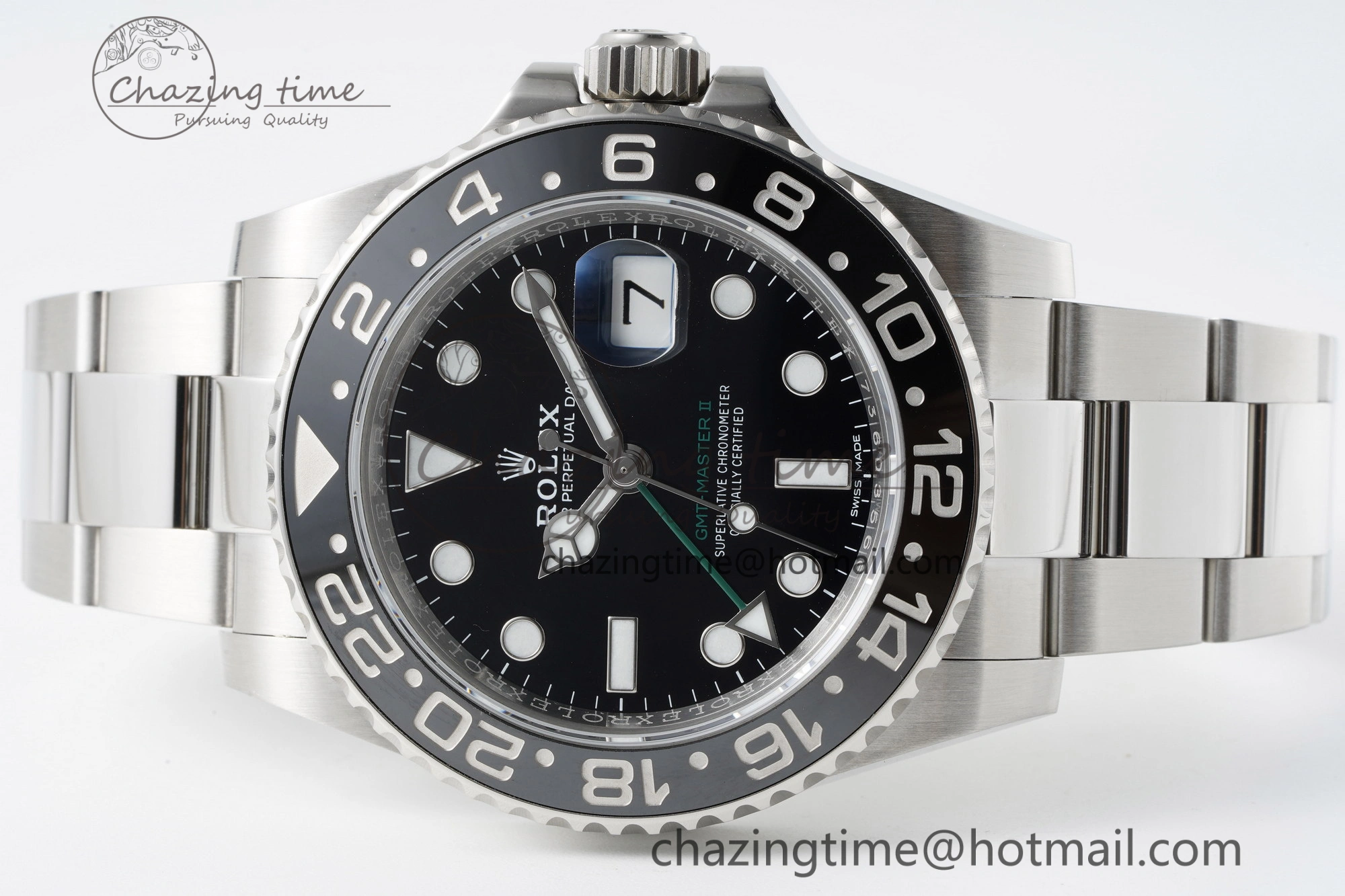 GMT Master II 116710 LN 904L SS C+F 1:1 Best Edition Black Dial on Oyster Bracelet VR3285 CHS