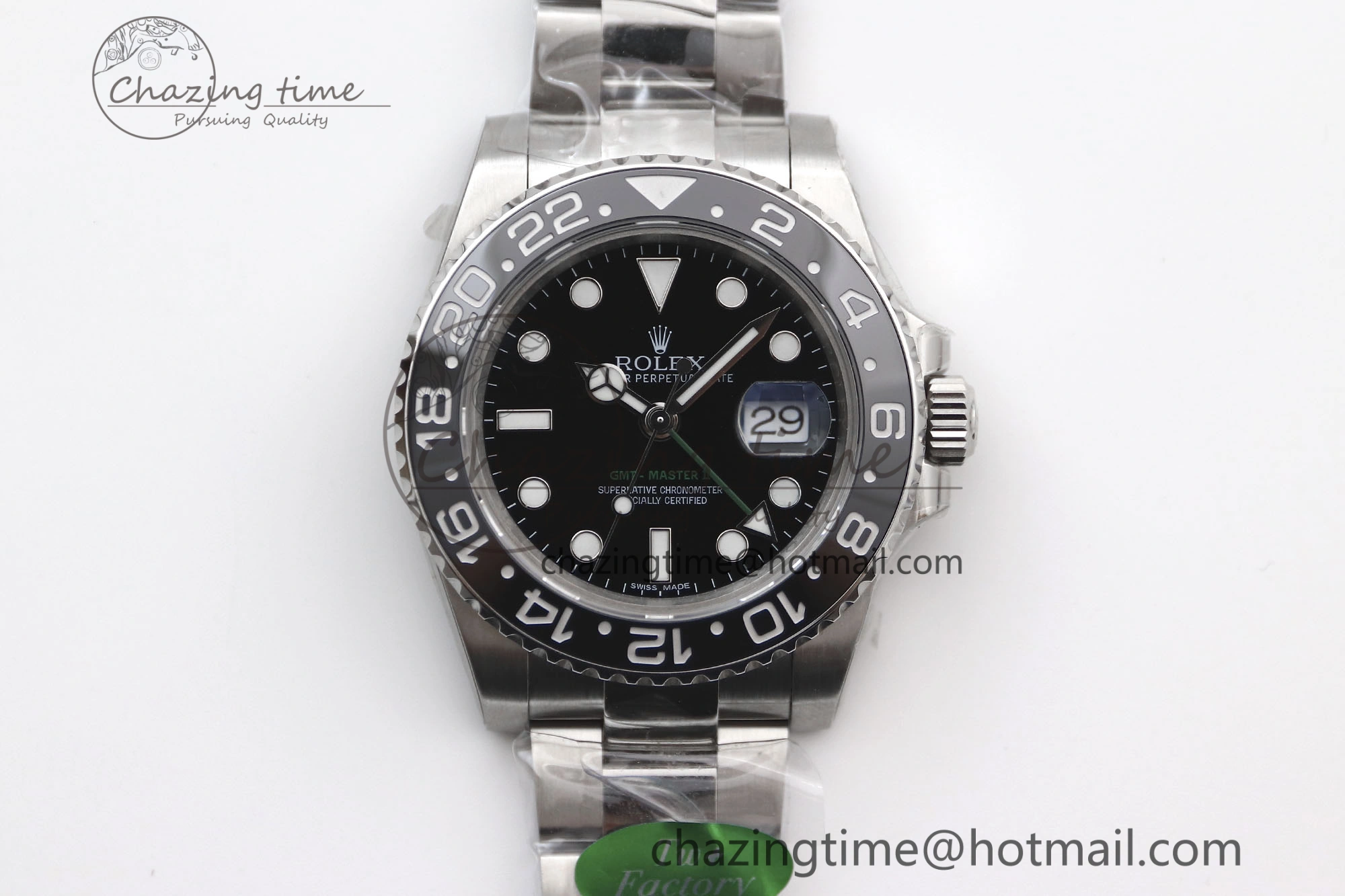 GMT Master II 116710 LN 904L SS TW+ Best Edition on Oyster Bracelet VR3186 CHS