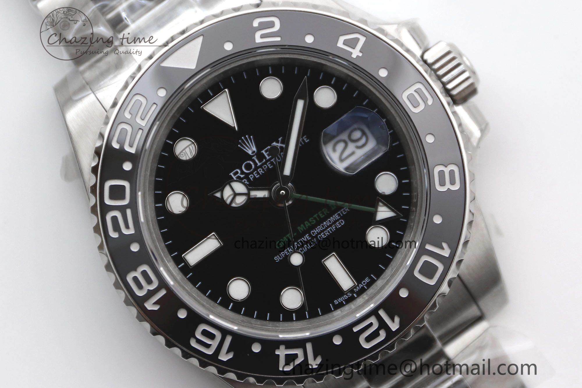 GMT Master II 116710 LN 904L SS TW+ Best Edition on Oyster Bracelet VR3186 CHS