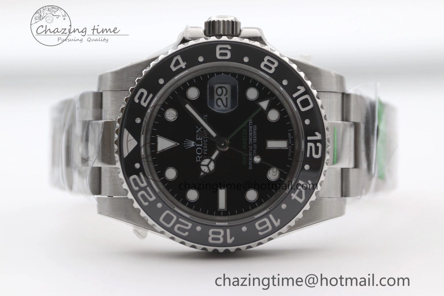 GMT Master II 116710 LN 904L SS TW+ Best Edition on Oyster Bracelet VR3186 CHS