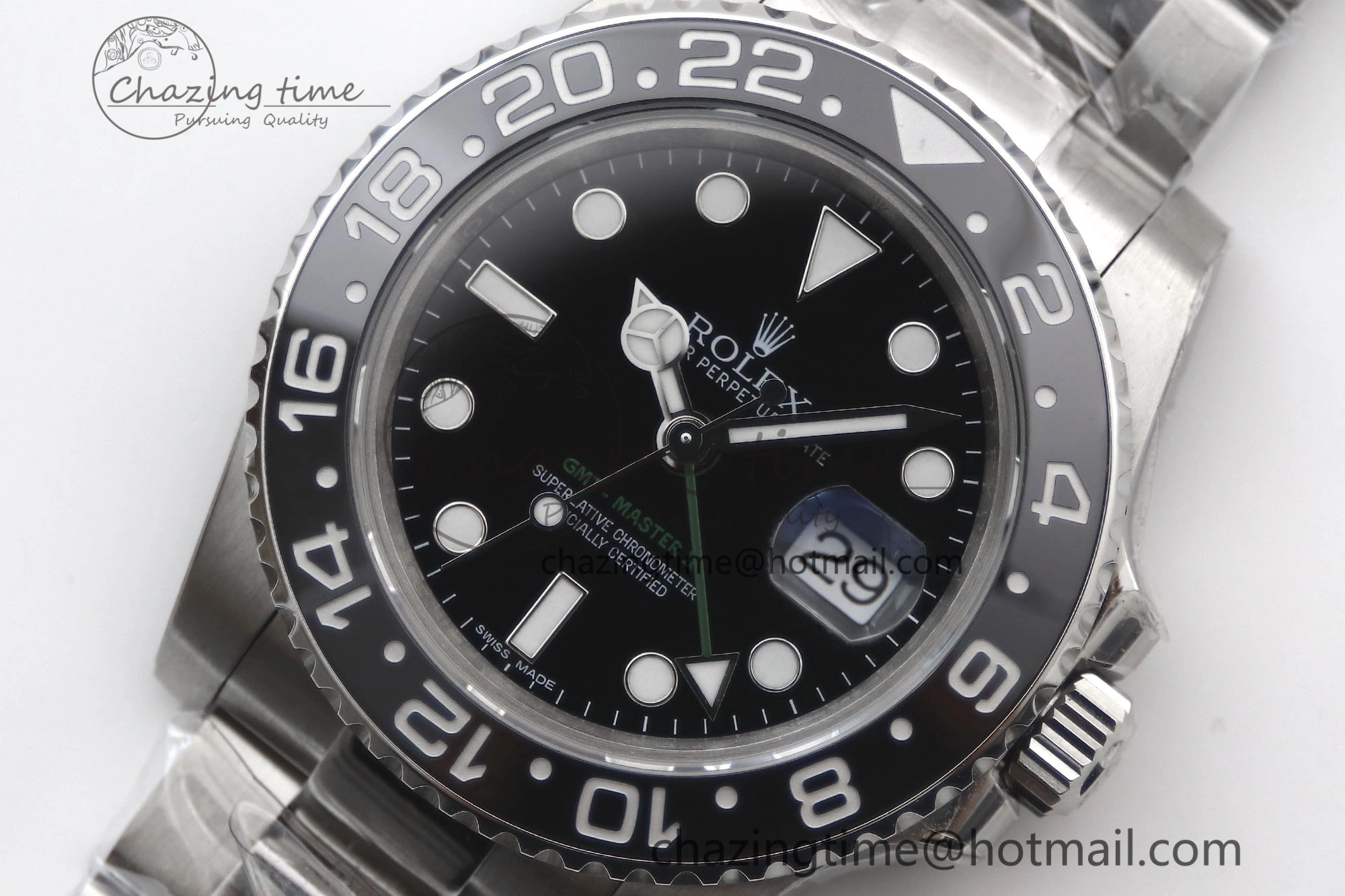 GMT Master II 116710 LN 904L SS TW+ Best Edition on Oyster Bracelet VR3186 CHS