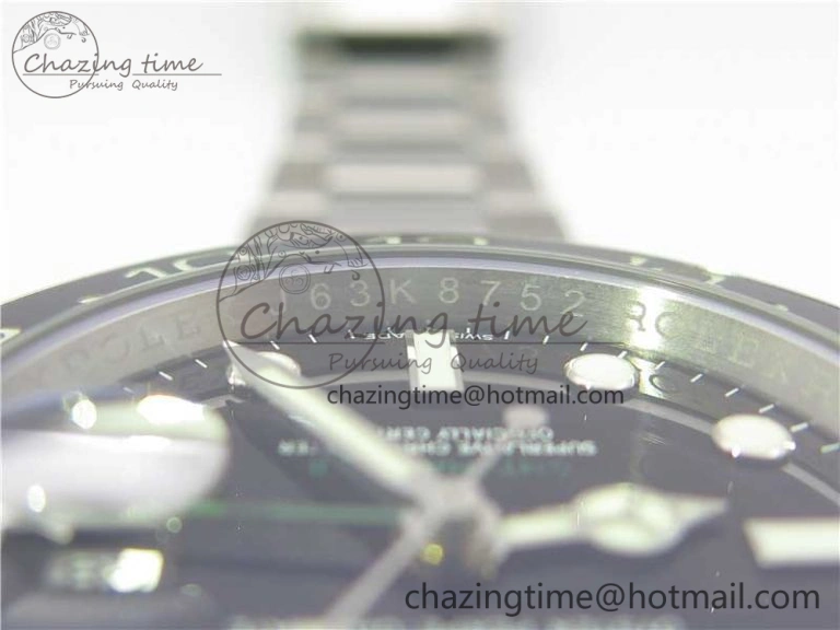 GMT-Master II 116710 LN Black Ceramic 904L Steel 1:1 Noob Best Edition A3186 V10 (Correct Hand Stack)