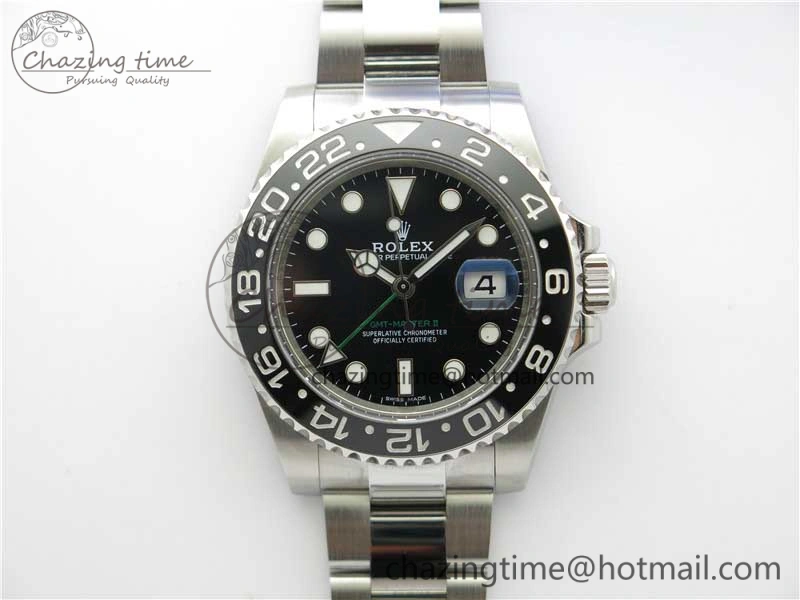 GMT-Master II 116710 LN Black Ceramic 904L Steel ARF 1:1 Best Edition SH3186 CHS