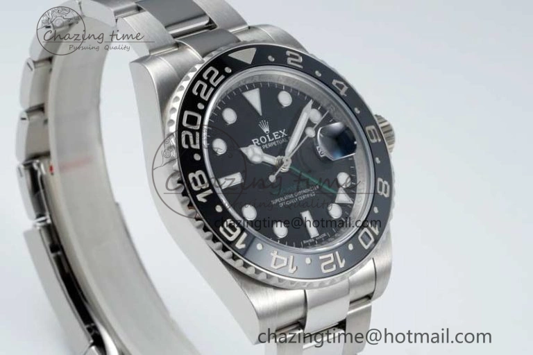 GMT-Master II 116710 LN Black Ceramic 904L Steel NTF 1:1 Best Edition on Oyster Strap VR3186 CHS