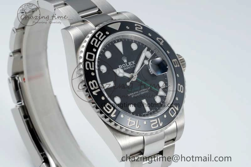 GMT-Master II 116710 LN Black Ceramic 904L Steel NTF 1:1 Best Edition on Oyster Strap VR3186 CHS