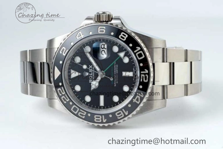GMT-Master II 116710 LN Black Ceramic 904L Steel NTF 1:1 Best Edition on Oyster Strap VR3186 CHS