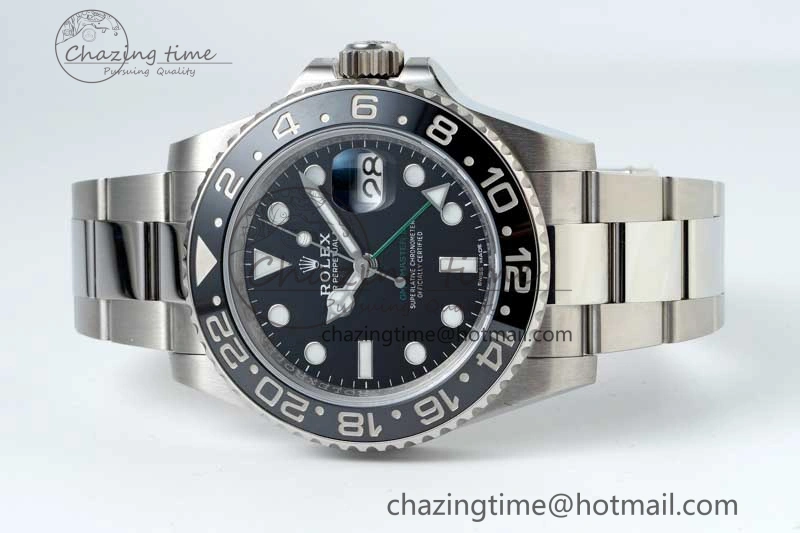 GMT-Master II 116710 LN Black Ceramic 904L Steel NTF 1:1 Best Edition on Oyster Strap VR3186 CHS