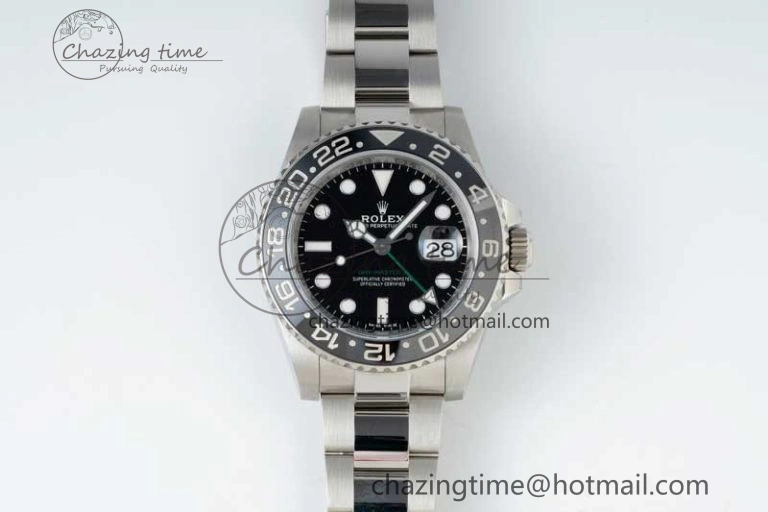 GMT-Master II 116710 LN Black Ceramic 904L Steel NTF 1:1 Best Edition on Oyster Strap VR3186 CHS