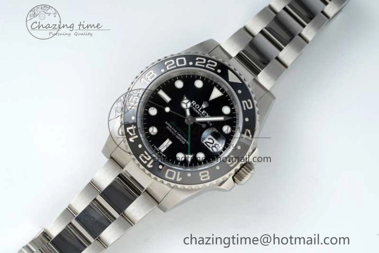 GMT-Master II 116710 LN Black Ceramic 904L Steel NTF 1:1 Best Edition on Oyster Strap VR3186 CHS