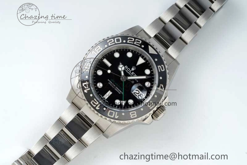 GMT-Master II 116710 LN Black Ceramic 904L Steel NTF 1:1 Best Edition on Oyster Strap VR3186 CHS