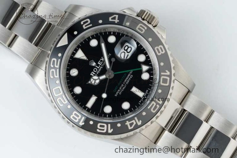 GMT-Master II 116710 LN Black Ceramic 904L Steel NTF 1:1 Best Edition on Oyster Strap VR3186 CHS