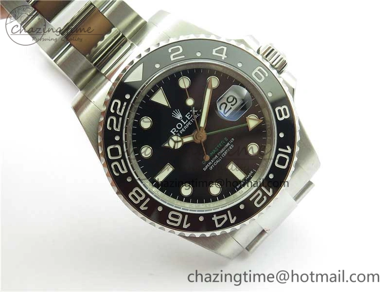 GMT-Master II 116710 LN Black Ceramic 904L Steel Noob 1:1 Best Edition SA3186 CHS V11