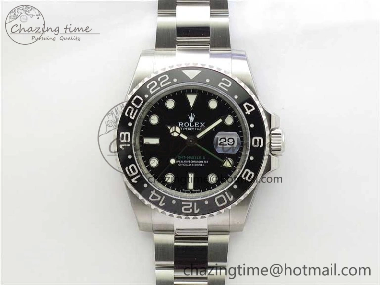 GMT-Master II 116710 LN Black Ceramic 904L Steel Noob 1:1 Best Edition SA3186 CHS V11