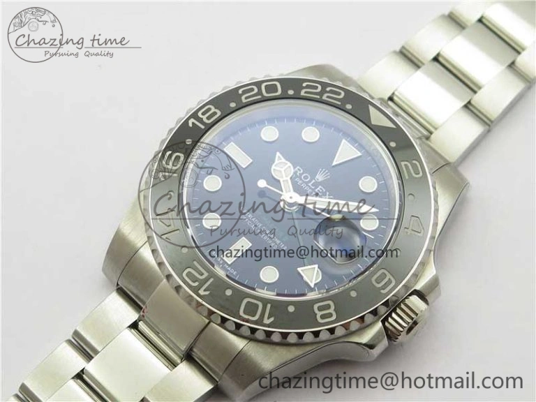 GMT-Master II 116710 LN Black Ceramic 904L Steel Noob 1:1 Best Edition SA3186 CHS V11