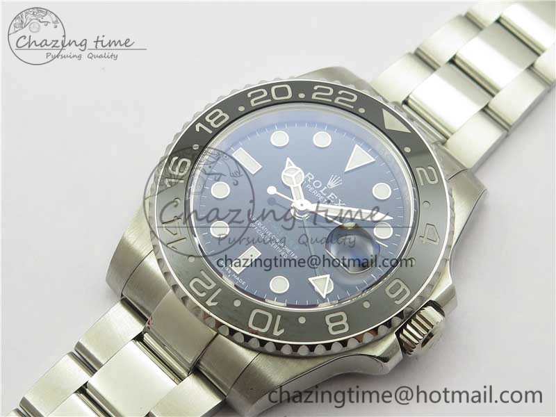 GMT-Master II 116710 LN Black Ceramic 904L Steel Noob 1:1 Best Edition SA3186 CHS V11