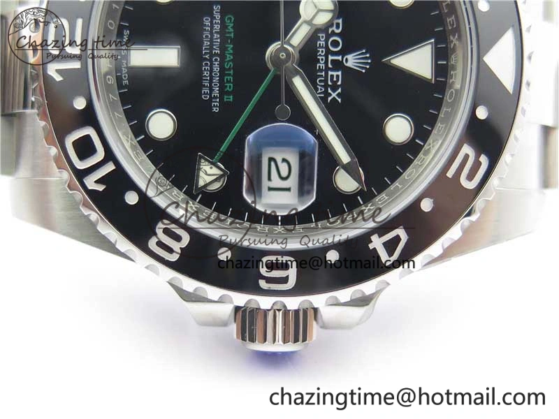 GMT-Master II 116710 LN Black Ceramic 904L Steel V9F 1:1 Best Edition SA3186 CHS