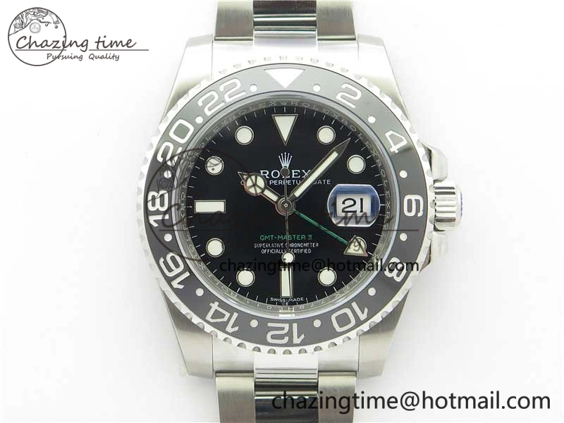 GMT-Master II 116710 LN Black Ceramic 904L Steel V9F 1:1 Best Edition SA3186 CHS