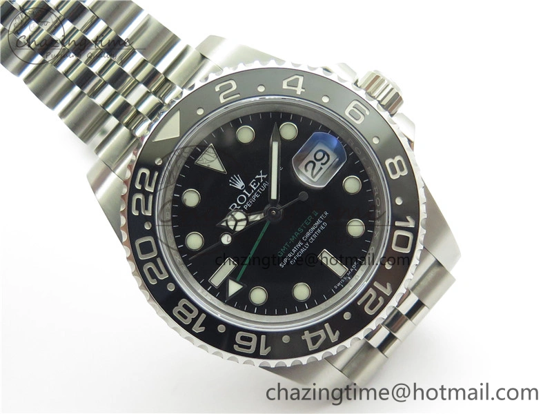 GMT-Master II 116710 LN Black Ceramic 904L Steel VRF 1:1 Best Edition On Jubilee Braclet VR3186 CHS V3 (CF Bezel)