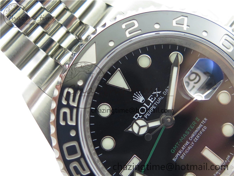 GMT-Master II 116710 LN Black Ceramic 904L Steel VRF 1:1 Best Edition On Jubilee Braclet VR3186 CHS V3 (CF Bezel)