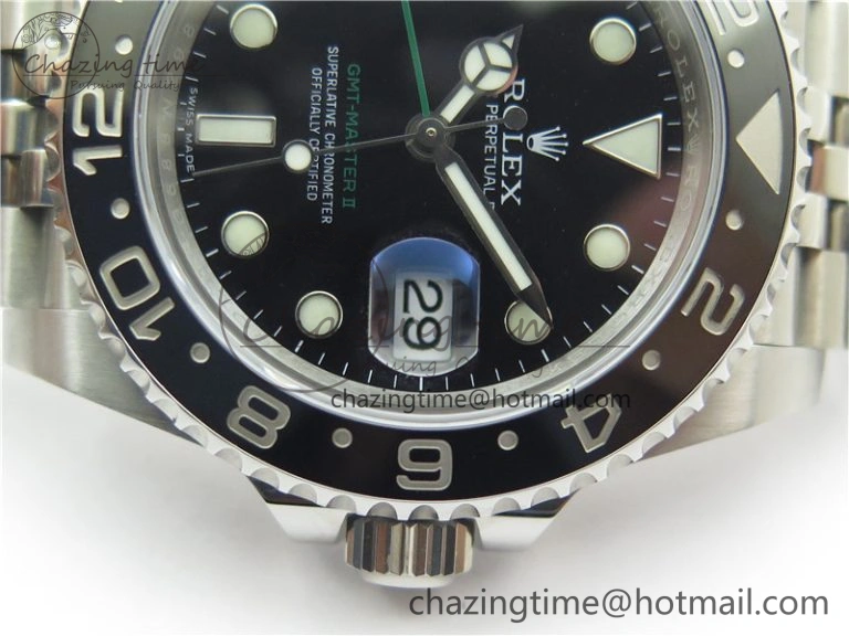 GMT-Master II 116710 LN Black Ceramic 904L Steel VRF 1:1 Best Edition On Jubilee Braclet VR3186 CHS V3 (CF Bezel)
