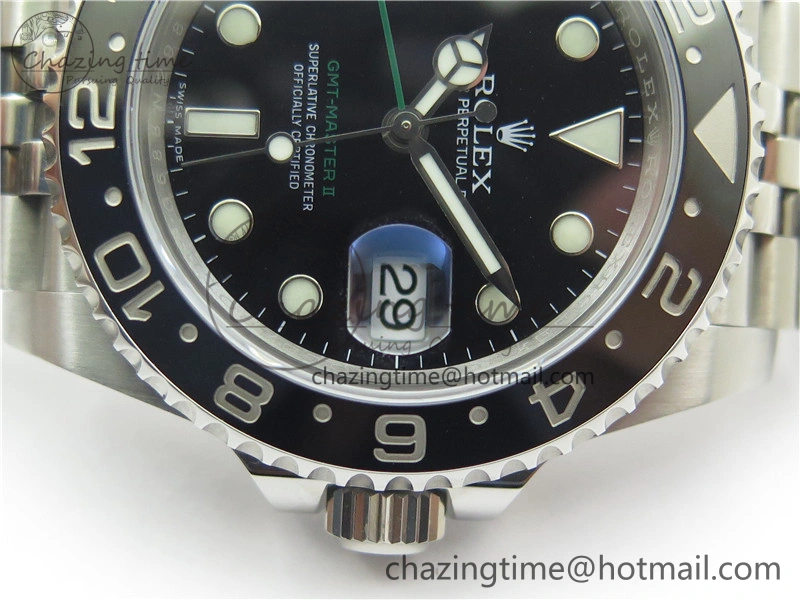 GMT-Master II 116710 LN Black Ceramic 904L Steel VRF 1:1 Best Edition On Jubilee Braclet VR3186 CHS V3 (CF Bezel)