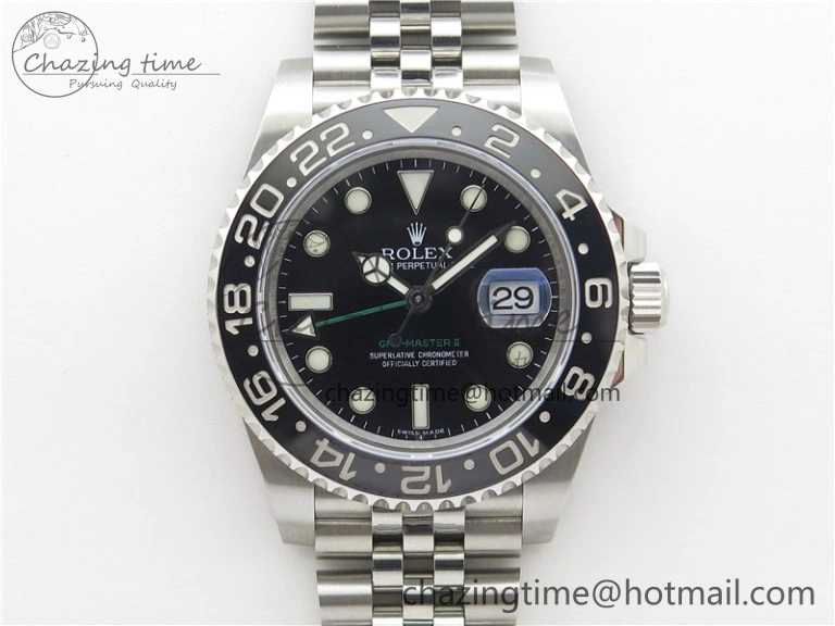 GMT-Master II 116710 LN Black Ceramic 904L Steel VRF 1:1 Best Edition On Jubilee Braclet VR3186 CHS V3 (CF Bezel)