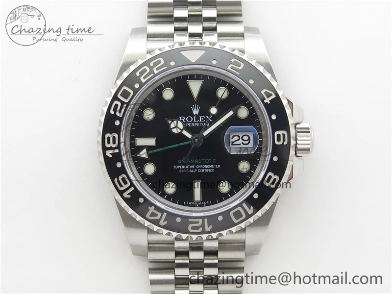 GMT-Master II 116710 LN Black Ceramic 904L Steel VRF 1:1 Best Edition On Jubilee Braclet VR3186 CHS V3 (CF Bezel)