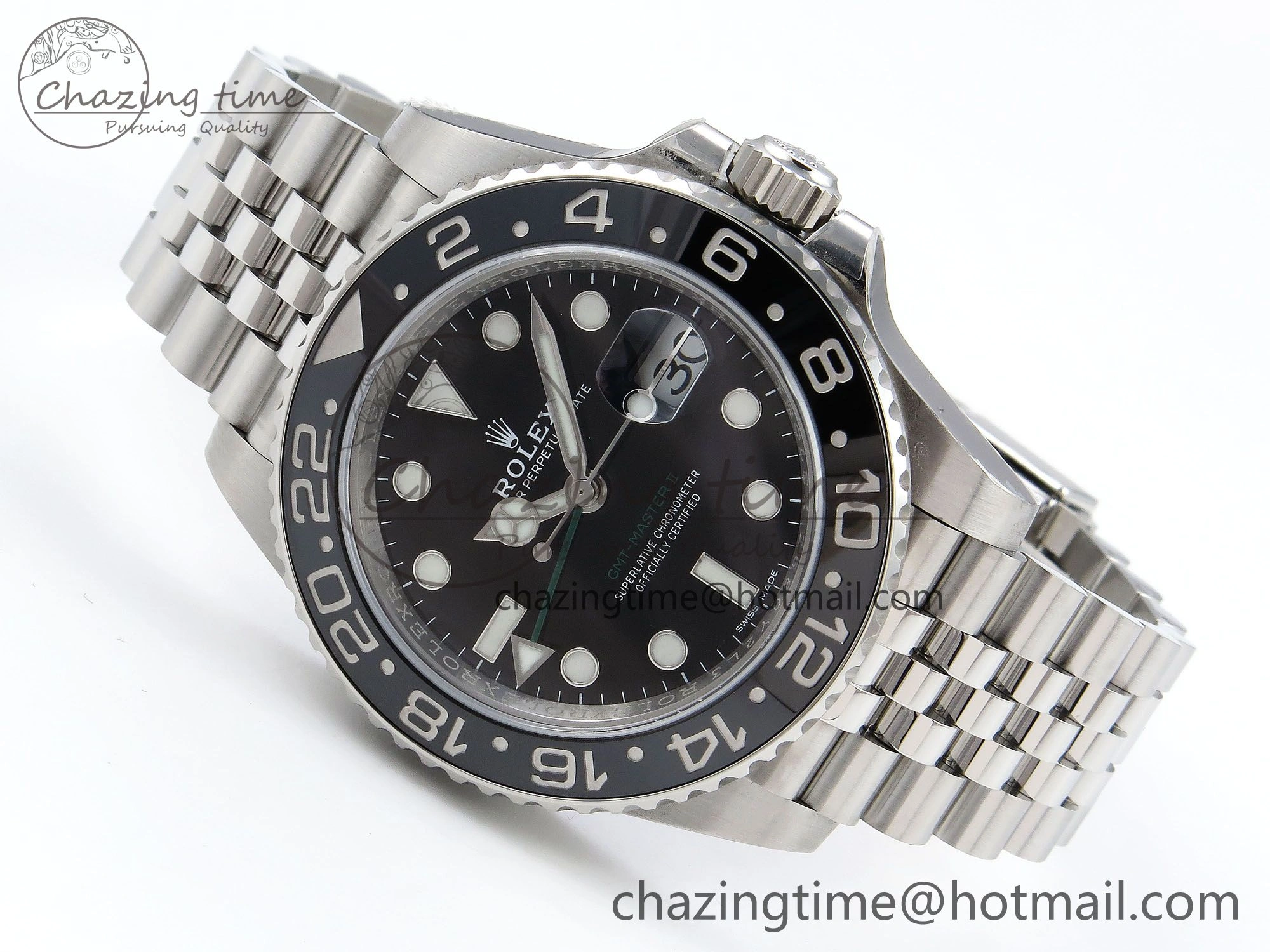 GMT Master II 116710 LN HGF 904L SS 1:1 Best Edition on Jubilee Bracelet VR3186 CHS