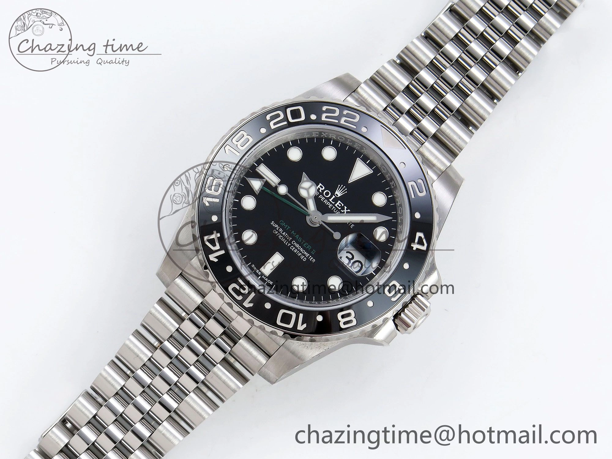GMT Master II 116710 LN HGF 904L SS 1:1 Best Edition on Jubilee Bracelet VR3186 CHS