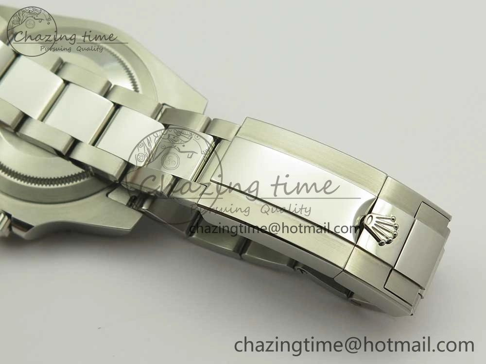GMT Master II 116710 Real Black Blue Ceramic Bezel 904L SS DJF Best Edition Blue Dial on 904L Oyster Bracelet A2836