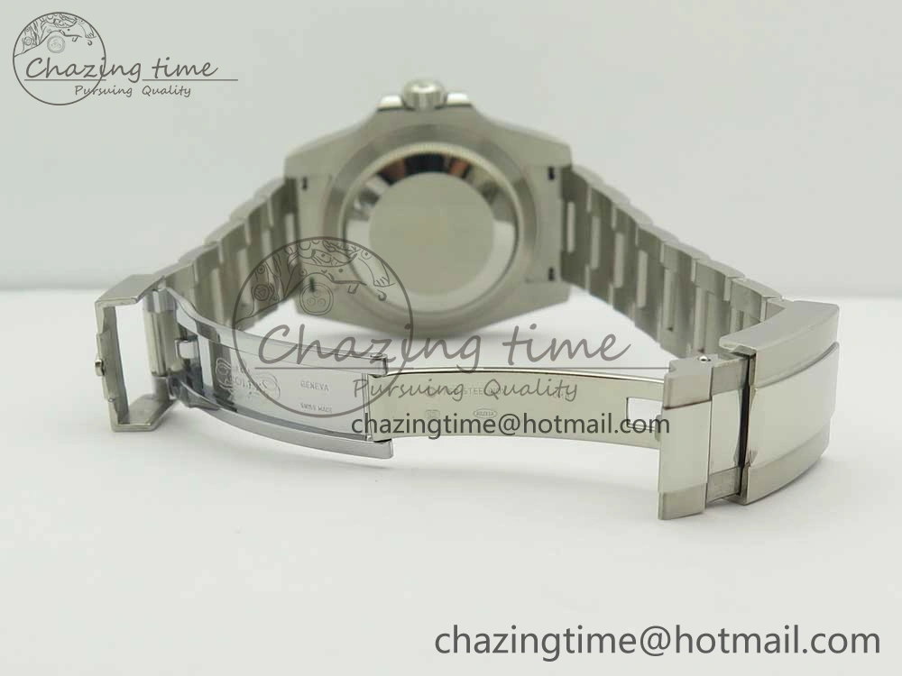 GMT Master II 116710 Real Black Blue Ceramic Bezel 904L SS DJF Best Edition Blue Dial on 904L Oyster Bracelet A2836