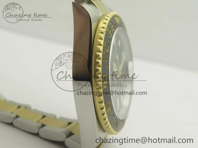 GMT Master II 116713 GMF 904L Steel Edition Green Dial on SS YG Bracelet A2836