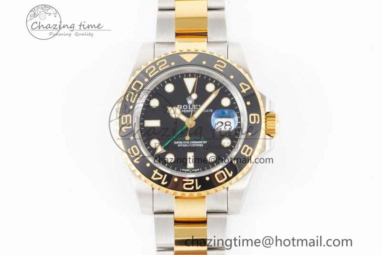 GMT Master II 116713 LN 904L SS APF 1:1 Best Edition on SS YG Bracelet VR3186 CHS