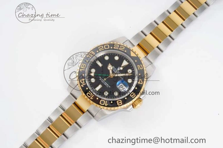 GMT Master II 116713 LN 904L SS APF 1:1 Best Edition on SS YG Bracelet VR3186 CHS