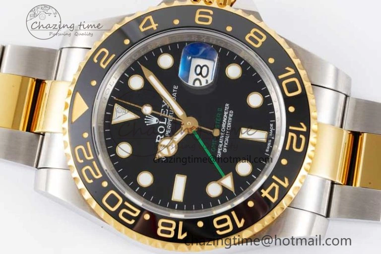 GMT Master II 116713 LN 904L SS APF 1:1 Best Edition on SS YG Bracelet VR3186 CHS