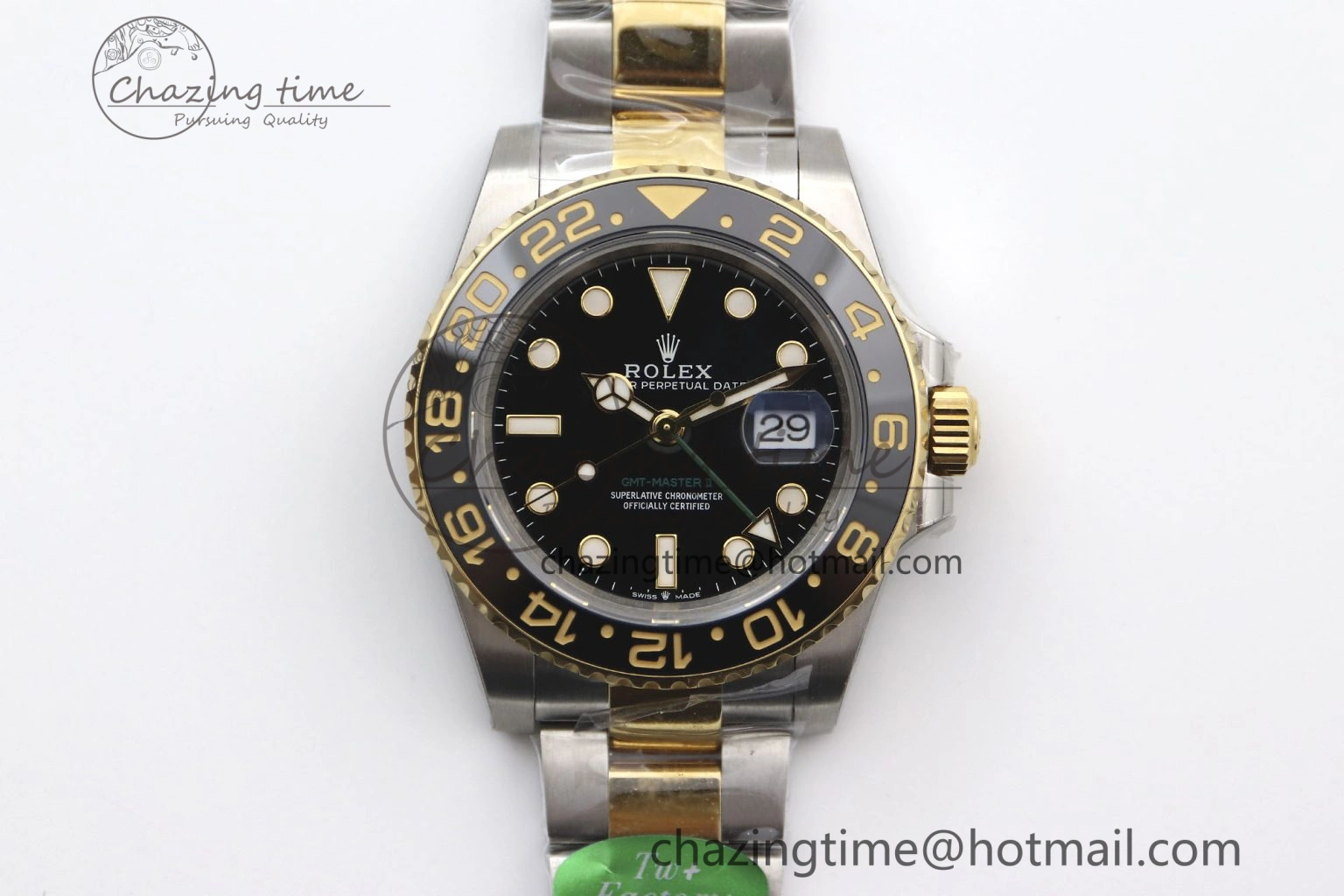 GMT Master II 116713 LN 904L SS TW+ Best Edition on SS YG Bracelet VR3186 CHS