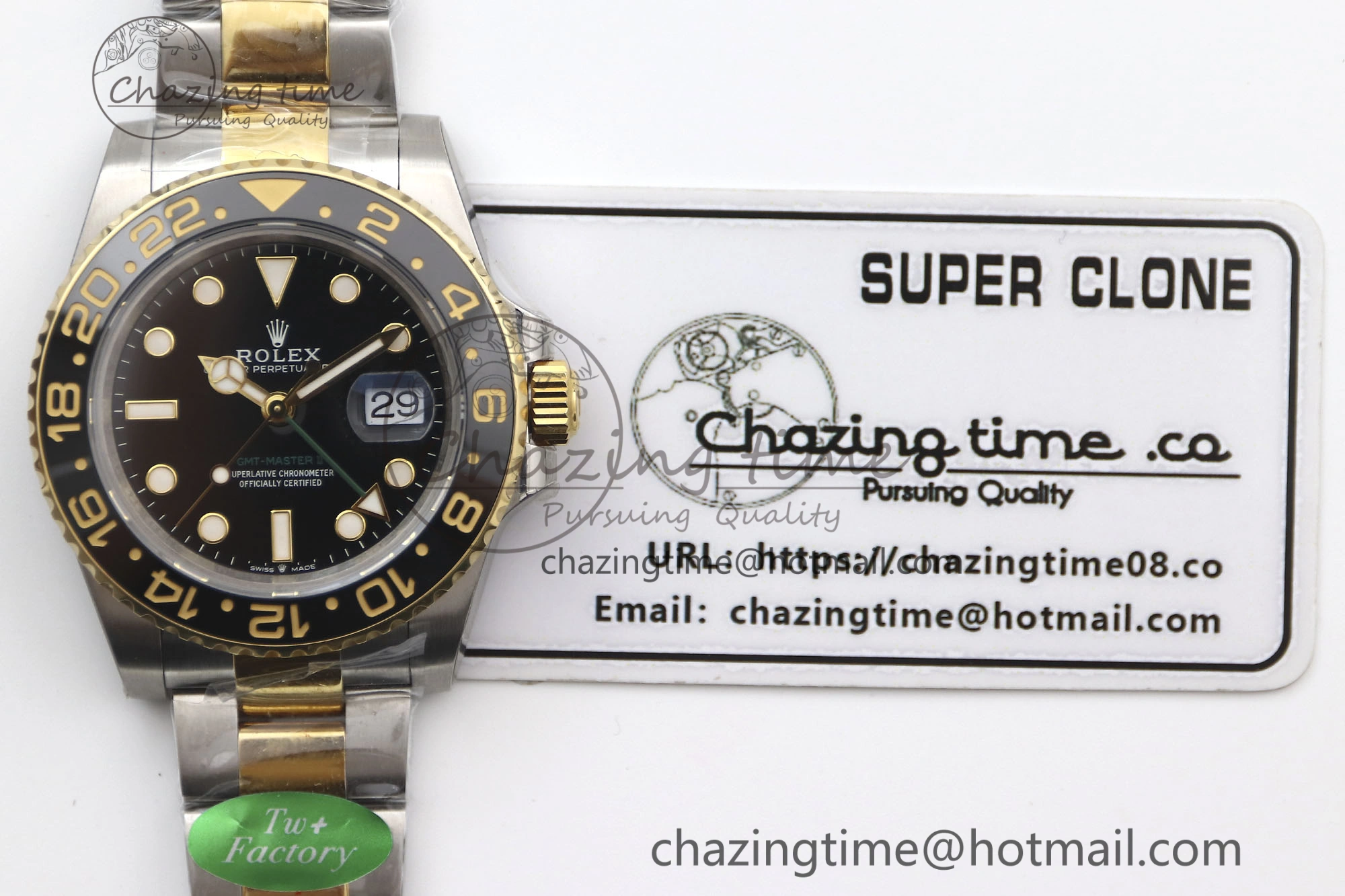 GMT Master II 116713 LN 904L SS TW+ Best Edition on SS YG Bracelet VR3186 CHS