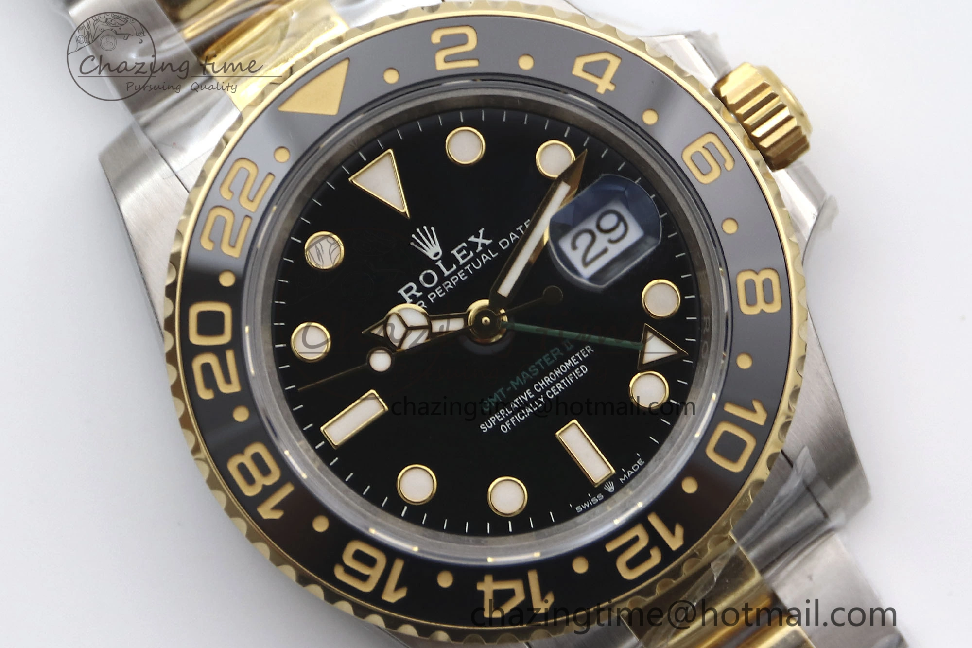 GMT Master II 116713 LN 904L SS TW+ Best Edition on SS YG Bracelet VR3186 CHS