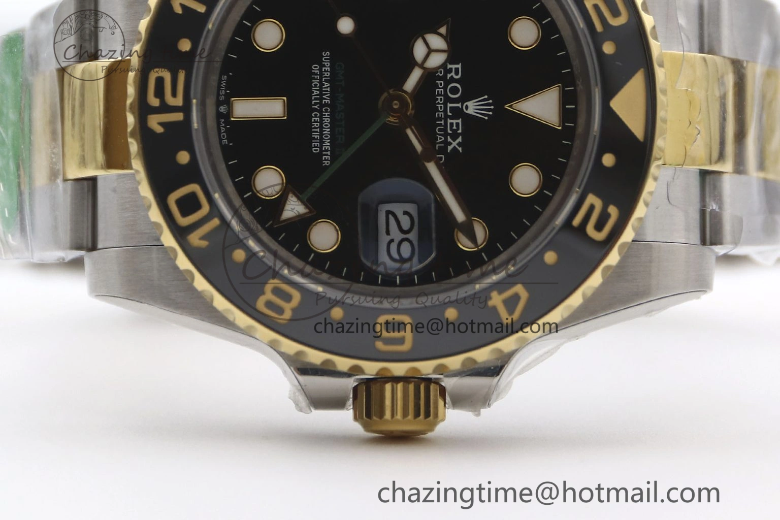 GMT Master II 116713 LN 904L SS TW+ Best Edition on SS YG Bracelet VR3186 CHS