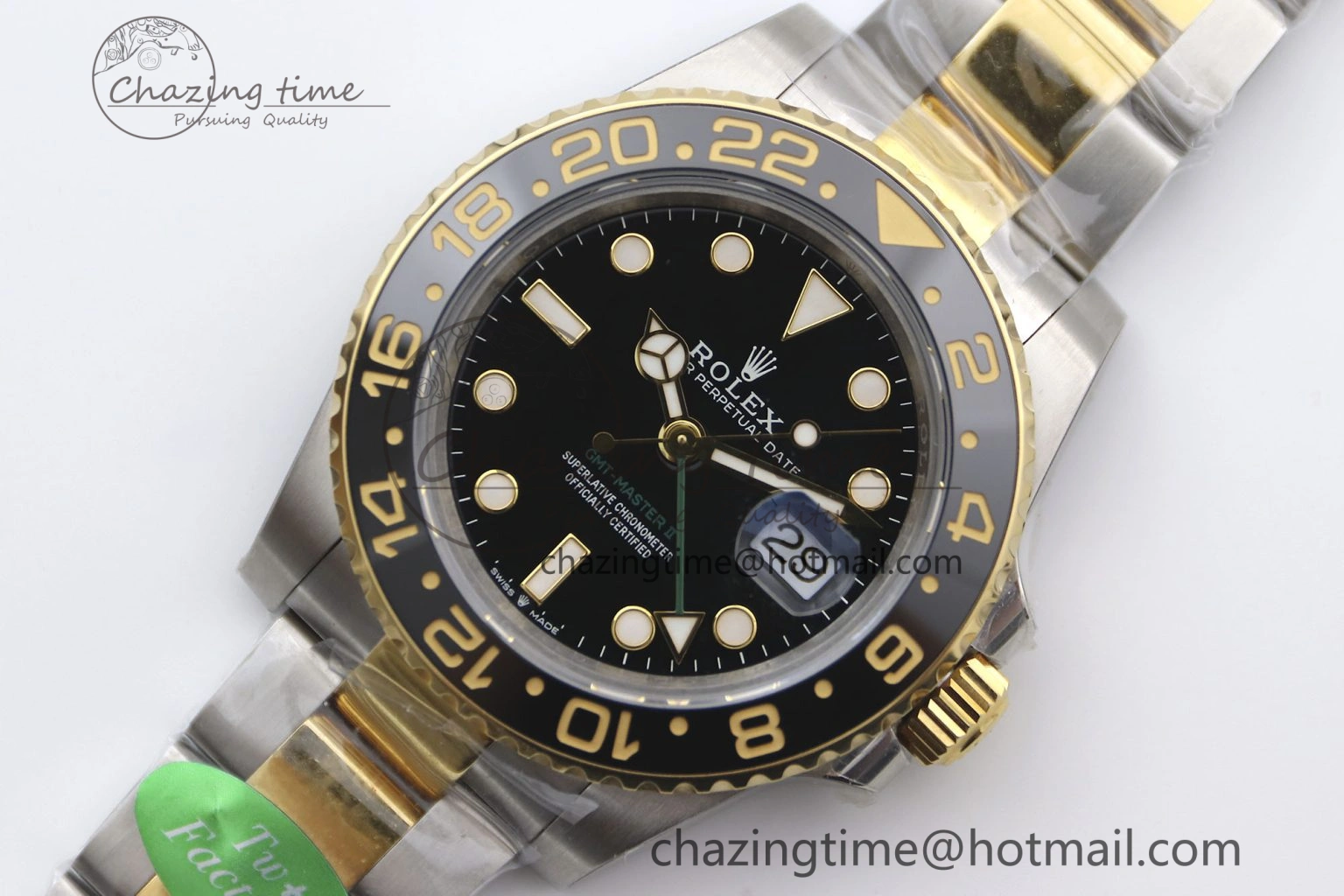GMT Master II 116713 LN 904L SS TW+ Best Edition on SS YG Bracelet VR3186 CHS