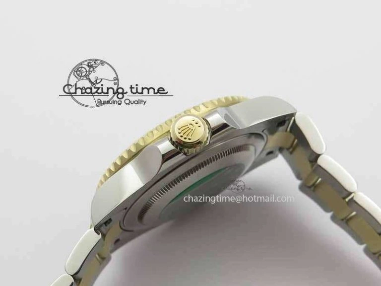GMT-Master II 116713 LN Black Ceramic Thick YG Wrapped 1:1 Noob Best Edition A3187 (Correct Hand Stack)
